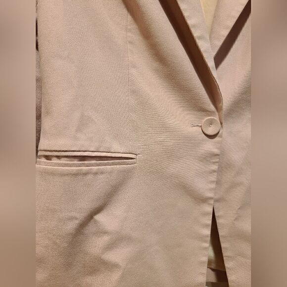 Rebecca Taylor Tailored Stretch Modern Suiting Jacket Blazer Primrose Pink | 8 - Picture 7 of 11